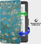 Lunso - Geschikt voor Kobo Clara 2E hoes (6 inch) - Vegan Saffiano Leren sleep cover - Van Gogh Amandelbloesem