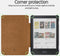 Lunso Geschikt voor Kobo Clara BW / Clara Colour hoes (6 inch) - echt leren sleepcover - Cognac