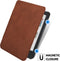 Lunso Geschikt voor Kobo Clara BW / Clara Colour hoes (6 inch) - echt leren sleepcover - Cognac