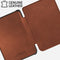 Lunso Geschikt voor Kobo Clara BW / Clara Colour hoes (6 inch) - echt leren sleepcover - Cognac