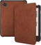 Lunso Geschikt voor Kobo Clara BW / Clara Colour hoes (6 inch) - echt leren sleepcover - Cognac