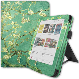 Lunso Geschikt voor Kobo Clara BW / Clara Colour hoes (6 inch) - Luxe Stand sleepcover - Van Gogh Amandelbloesem