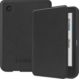 Lunso Geschikt voor Kobo Clara BW / Clara Colour hoes (6 inch) - sleepcover - Zwart