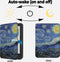 Lunso Geschikt voor Kobo Clara BW / Clara Colour hoes (6 inch) - Vegan Saffiano Leren sleepcover - Van Gogh Sterrennacht