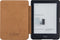 Lunso - Geschikt voor Kobo Clara HD (6 inch) - Lederen sleepcover hoes - Cognac