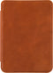 Lunso - Geschikt voor Kobo Clara HD (6 inch) - Lederen sleepcover hoes - Cognac