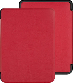 Lunso Geschikt voor Kobo Clara HD hoes (6 inch) - sleepcover -Rood