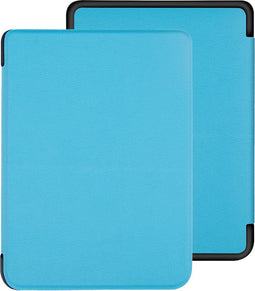 Lunso Geschikt voor Kobo Clara HD hoes (6 inch) - sleepcover - Lichtblauw