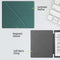 Lunso Geschikt voor Kobo Elipsa 2E hoes (10 inch) - Origami sleepcover - Donkergroen