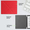 Lunso Geschikt voor Kobo Elipsa 2E hoes (10 inch) - Origami sleepcover - Rood