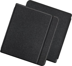 Lunso Geschikt voor Kobo Forma hoes (8 inch) - Vegan Saffiano Leren sleepcover - Zwart