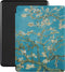Lunso - Geschikt voor Kobo Glo / Glo HD / Touch 2.0 hoes (6 inch) - Vegan Saffiano Leren sleep cover - Van Gogh Amandelbloesem