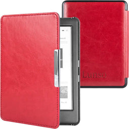 Lunso - Geschikt voor Kobo Glo / Glo HD / Touch 2.0 hoes (6 inch) - sleep cover - Rood
