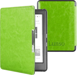 Lunso Geschikt voor Kobo Glo / Glo HD / Touch 2.0 hoes (6 inch) - sleepcover - Groen