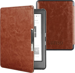 Lunso Geschikt voor Kobo Glo / Glo HD / Touch 2.0 hoes (6 inch) - sleepcover - Bruin