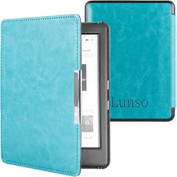 Lunso - Geschikt voor Kobo Glo / Glo HD / Touch 2.0 hoes (6 inch) - sleep cover - Lichtblauw