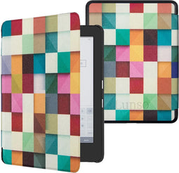 Lunso - Geschikt voor Kobo Glo / Glo HD / Touch 2.0 hoes (6 inch) - sleep cover - Blokken