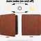 Lunso Geschikt voor Kobo Libra Colour hoes (7 inch) - echt leren sleepcover - Cognac