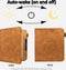Lunso Geschikt voor Kobo Libra Colour hoes (7 inch) - Luxe Stand sleepcover - Bruin