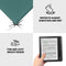 Lunso Geschikt voor Kobo Libra Colour hoes (7 inch) - sleepcover - Donkergroen