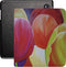 Lunso Geschikt voor Kobo Libra Colour hoes (7 inch) - Vegan Saffiano Leren sleepcover - Tulpen