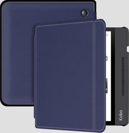 Lunso Geschikt voor Kobo Libra H20 hoes (7 inch) - sleepcover - Blauw