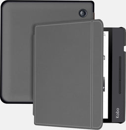 Lunso Geschikt voor Kobo Libra H20 hoes (7 inch) - sleepcover - Grijs