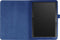 Lunso - Geschikt voor Lenovo Tab M10 Gen 1 - Stand flip Bookcase hoes - Donkerblauw