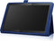 Lunso - Geschikt voor Lenovo Tab M10 Gen 1 - Stand flip Bookcase hoes - Donkerblauw