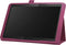 Lunso - Geschikt voor Lenovo Tab M10 Gen 1 - Stand flip Bookcase hoes - Paars
