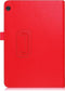 Lunso - Geschikt voor Lenovo Tab M10 Gen 1 - Stand flip Bookcase hoes - Rood