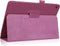 Lunso - Geschikt voor Lenovo Tab M10 Gen 1 - Stand flip Bookcase hoes - Paars
