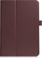 Lunso - Geschikt voor Lenovo Tab M10 Gen 1 - Stand flip Bookcase hoes - Bruin