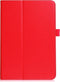 Lunso - Geschikt voor Lenovo Tab M10 Gen 1 - Stand flip Bookcase hoes - Rood