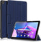 Lunso - Geschikt voor Lenovo Tab M10 Gen 3 (3e generatie) - Tri-Fold Bookcase hoes - Blauw