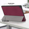 Lunso - Geschikt voor Lenovo Tab M10 Gen 3 (3e generatie) - Tri-Fold Bookcase hoes - Bordeaux Rood
