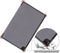 Lunso - Geschikt voor Lenovo Tab M10 Gen 3 (3e generatie) - Tri-Fold Bookcase hoes - Grijs