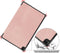 Lunso - Geschikt voor Lenovo Tab M10 Gen 3 (3e generatie) - Tri-Fold Bookcase hoes - Rose Goud