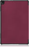 Lunso - Geschikt voor Lenovo Tab M10 Gen 3 (3e generatie) - Tri-Fold Bookcase hoes - Bordeaux Rood
