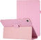 Lunso - Geschikt voor Lenovo Tab M10 Plus Gen 3 (3e generatie) - Stand flip Bookcase hoes - Lichtroze