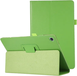 Lunso - Geschikt voor Lenovo Tab M10 Plus Gen 3 (3e generatie) - Stand flip Bookcase hoes - Groen