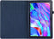 Lunso - Geschikt voor Lenovo Tab M10 Plus Gen 3 (3e generatie) - Stand flip Bookcase hoes - Donkerblauw