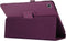 Lunso - Geschikt voor Lenovo Tab M10 Plus Gen 3 (3e generatie) - Stand flip Bookcase hoes - Paars