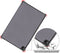 Lunso - Geschikt voor Lenovo Tab M10 Plus Gen 3 (3e generatie) - Tri-Fold Bookcase hoes - Grijs