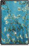 Lunso - Geschikt voor Lenovo Tab M10 Plus Gen 3 (3e generatie) - Tri-Fold Bookcase hoes - Van Gogh Amandelbloesem