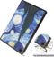 Lunso - Geschikt voor Lenovo Tab M10 Plus Gen 3 (3e generatie) - Tri-Fold Bookcase hoes - Van Gogh Sterrennacht