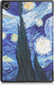 Lunso - Geschikt voor Lenovo Tab M10 Plus Gen 3 (3e generatie) - Tri-Fold Bookcase hoes - Van Gogh Sterrennacht