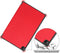 Lunso - Geschikt voor Lenovo Tab M10 Plus Gen 3 (3e generatie) - Tri-Fold Bookcase hoes - Rood
