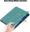 Lunso - Geschikt voor Lenovo Tab M10 Plus Gen 3 (3e generatie) - Tri-Fold Bookcase hoes - Groen