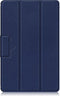 Lunso - Geschikt voor Lenovo Tab M10 Plus Gen 3 (3e generatie) - Tri-Fold Bookcase hoes - Donkerblauw
